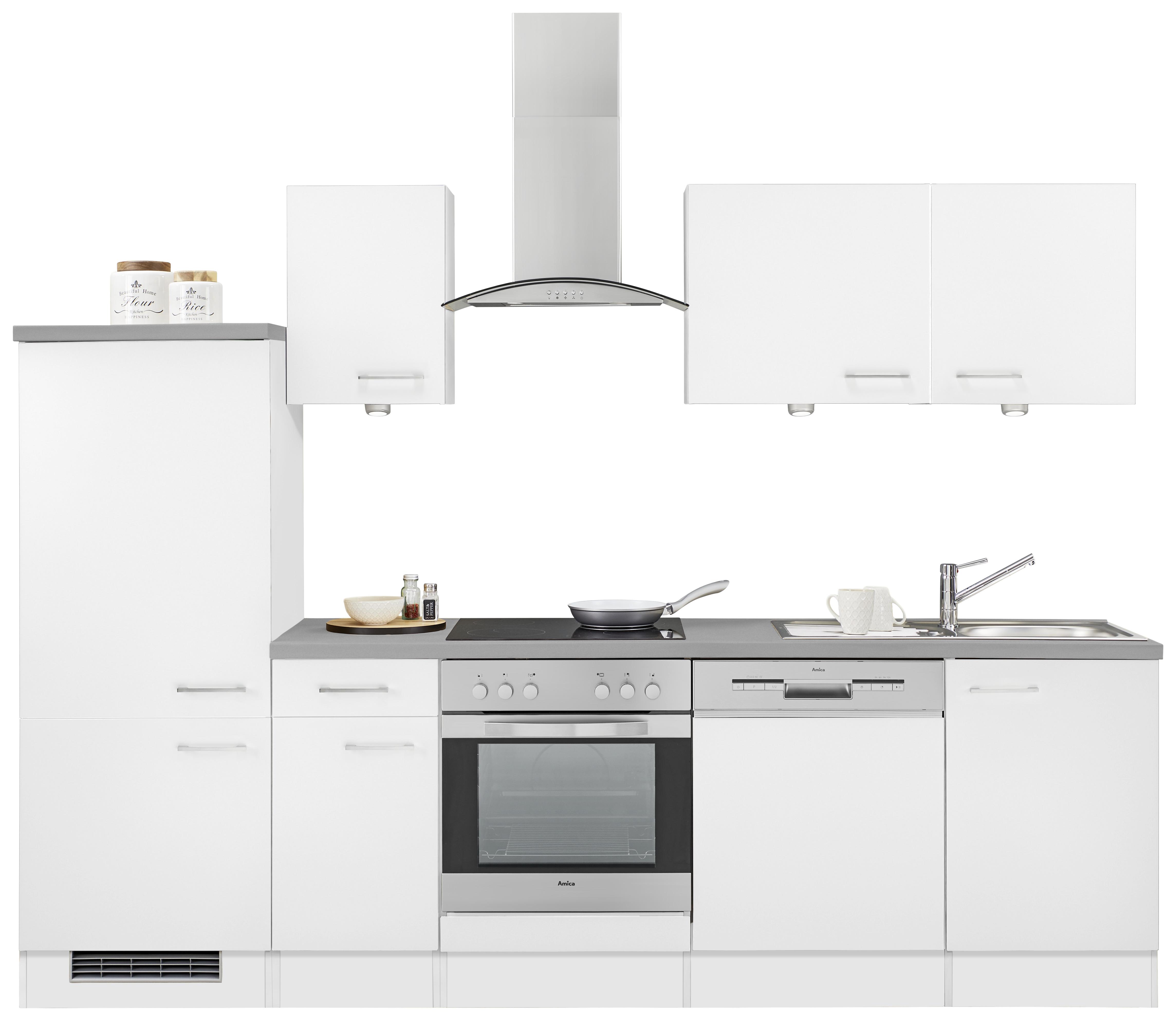 Kuhinjski Blok Neo - bela, Moderno, leseni material (270cm)