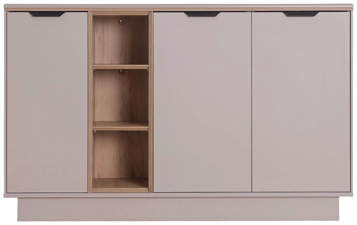 Komoda Darius - kašmir/hrast Artisan, Trend, drvni materijal/metal (138,9/87,4/37cm) - Modern Living