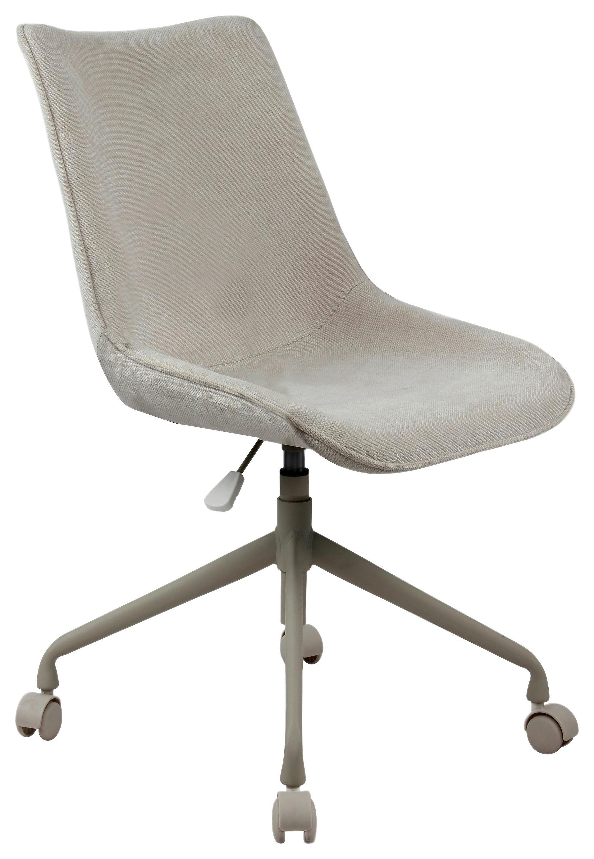 Drehstuhl Louis Beige ca. 53x90-100x63cm - Beige, MODERN, Kunststoff/Textil (53/90-100/63cm) - Mömax