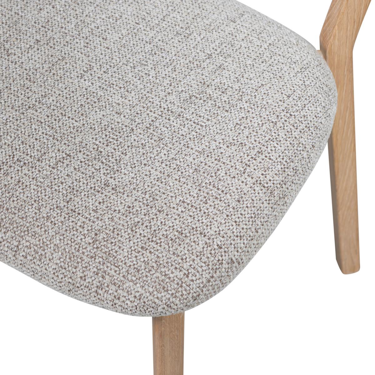 Stuhl-Set Udar 2er-Set Naturfarben - Naturfarben, MODERN, Holz/Textil (51/82/60cm) - Livetastic