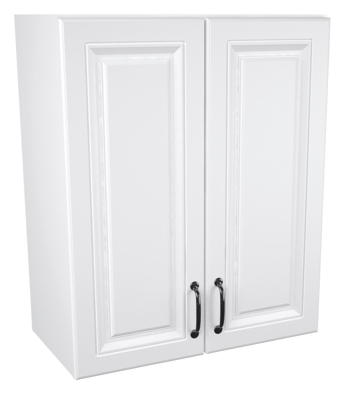 Konyhai Faliszekrény Michelle - fekete/fehér, Modern, faalapú anyag/fém (60/72/30cm)