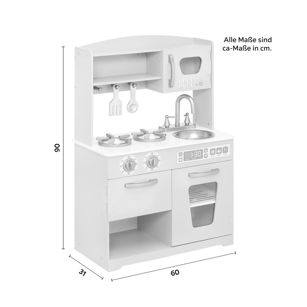 Gyerekkonyha Bea - szürke, Modern, műanyag (60/90/31cm) - Bessagi Kids