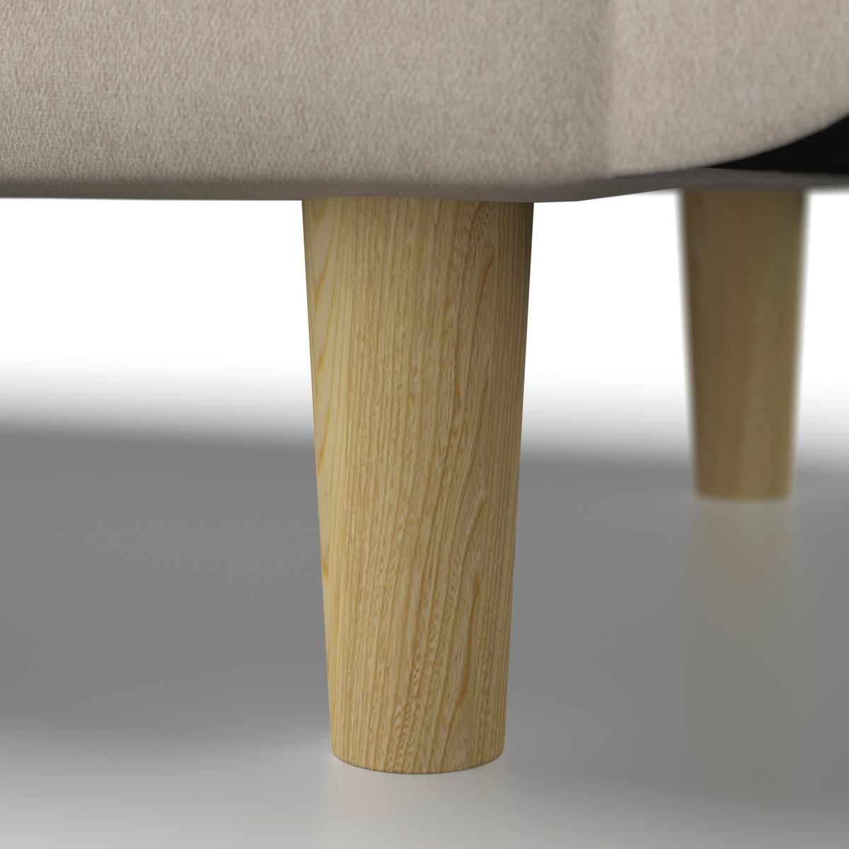 Canapea extensibila MIRIAM - bej, Modern, lemn/textil (176/71/85cm) - Bessagi Home