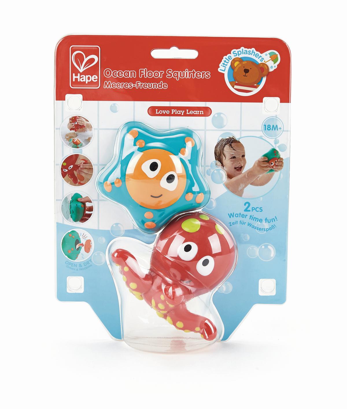 Fürdőjáték 2db-os Meer-Freunde - többszínű, Basics, műanyag (18,5/10,9/24,2cm) - Hape