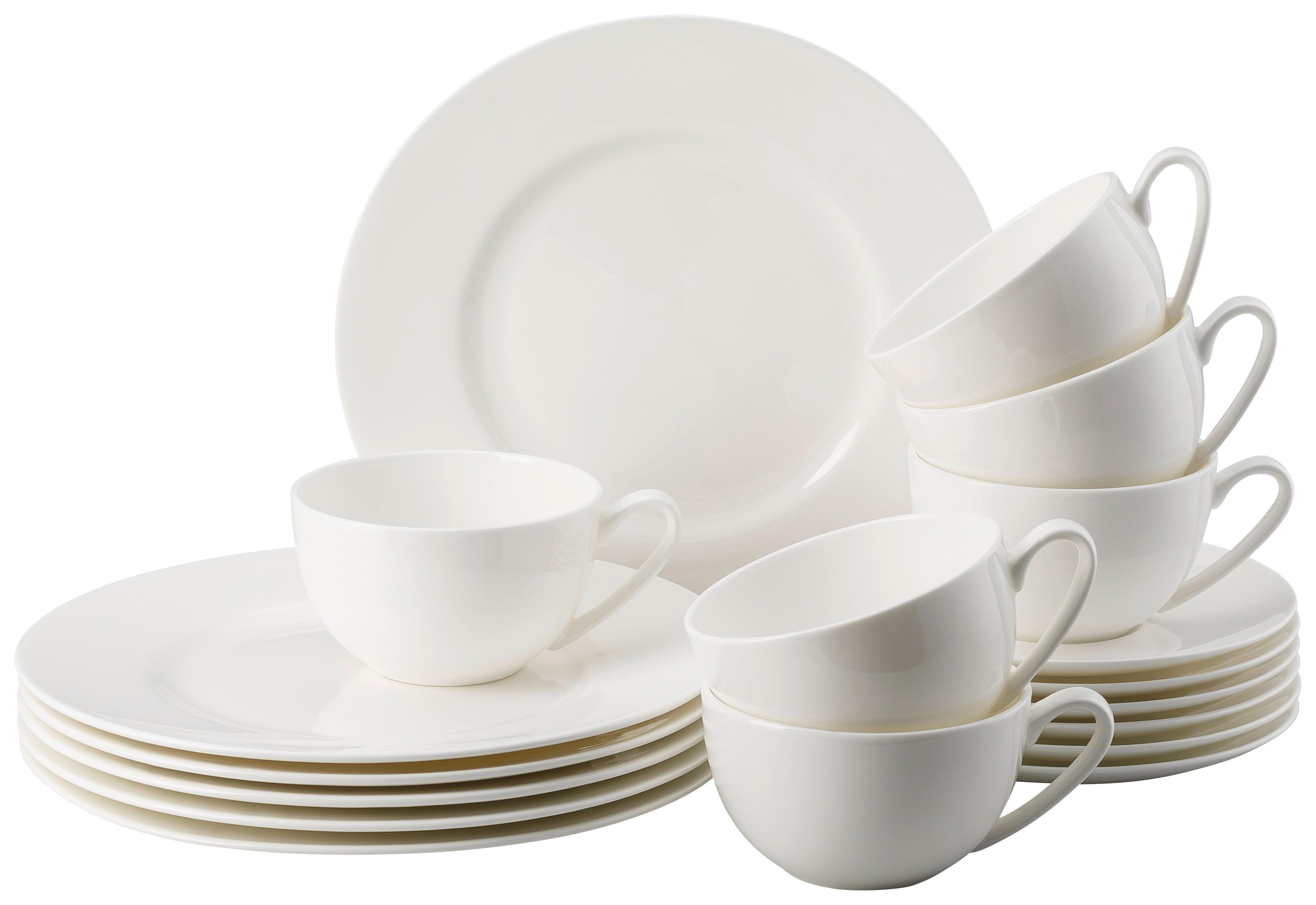 SERWIS KAWOWY 61040-800001-28429 ROSENTHAL - biały, Basics, ceramika - Rosenthal