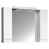 SPIEGELSCHRANK SILORA XL - Weiss, Modern, Glas/Holzwerkstoff (100/71/14cm) - MID.YOU