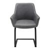 SVIKTSTOL PRIA - mörkgrå/grå, Modern, metall/trä (61/85/62cm) - Bessagi Home