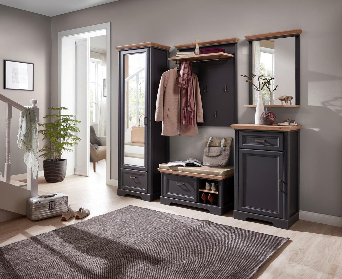 PANEL DO PRZEDPOKOJU JASMIN - kolor dębowy/kolor grafitowy, Romantik / Landhaus, materiał drewnopochodny (93/107/30cm) - Landscape