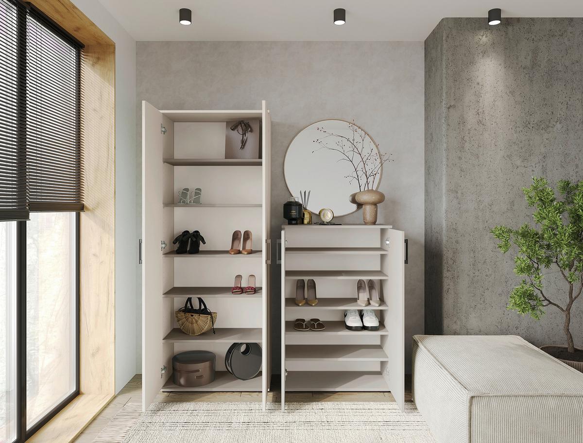 SZAFKA UNIWERSALNA ALEX - czarny/kaszmir, Konventionell, materiał drewnopochodny/tworzywo sztuczne (70/178,9/33,4cm) - Xora