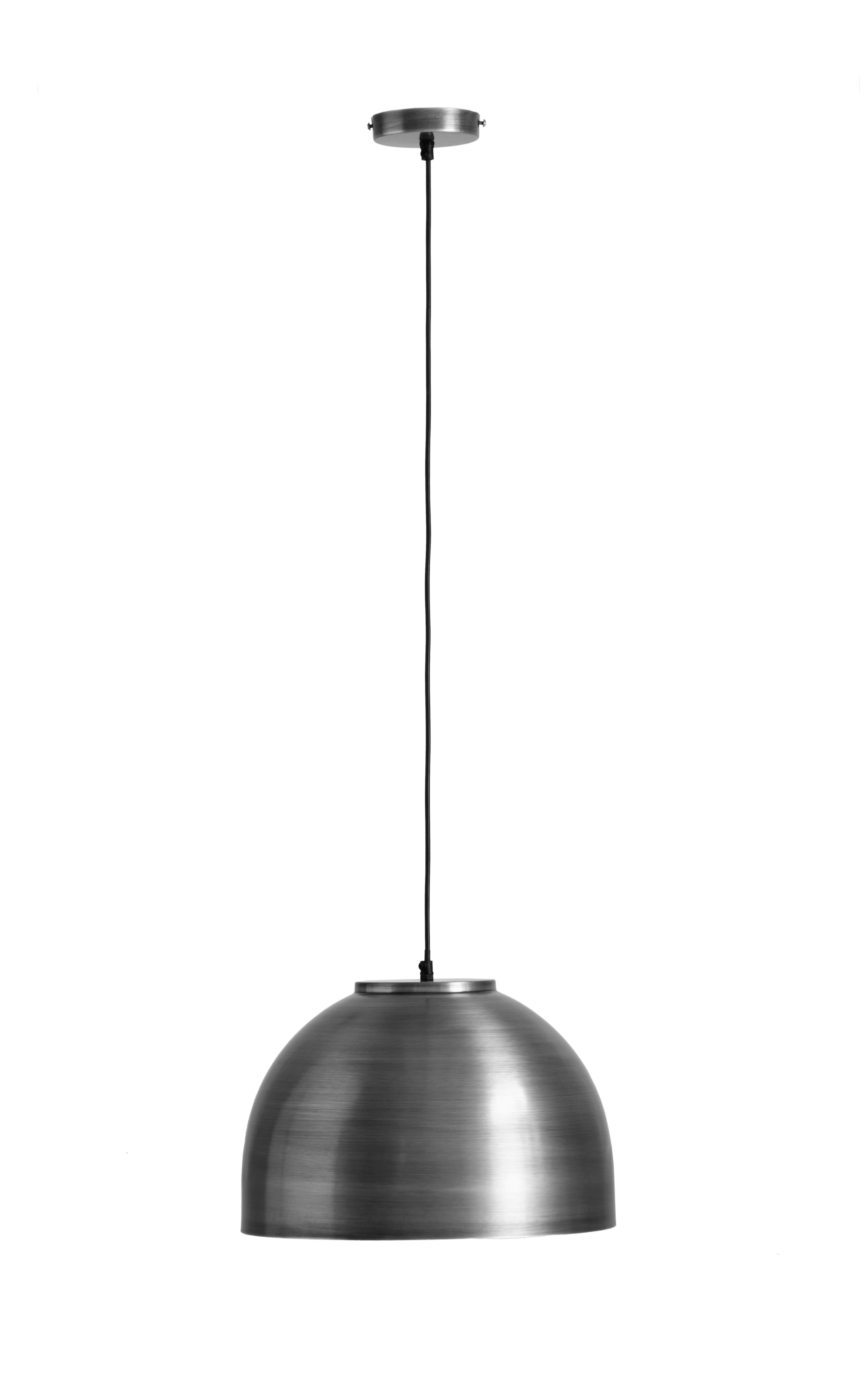 Hängeleuchte Hermi I max. 40 Watt - Zinkfarben, Basics, Metall (40/120cm) - Globo