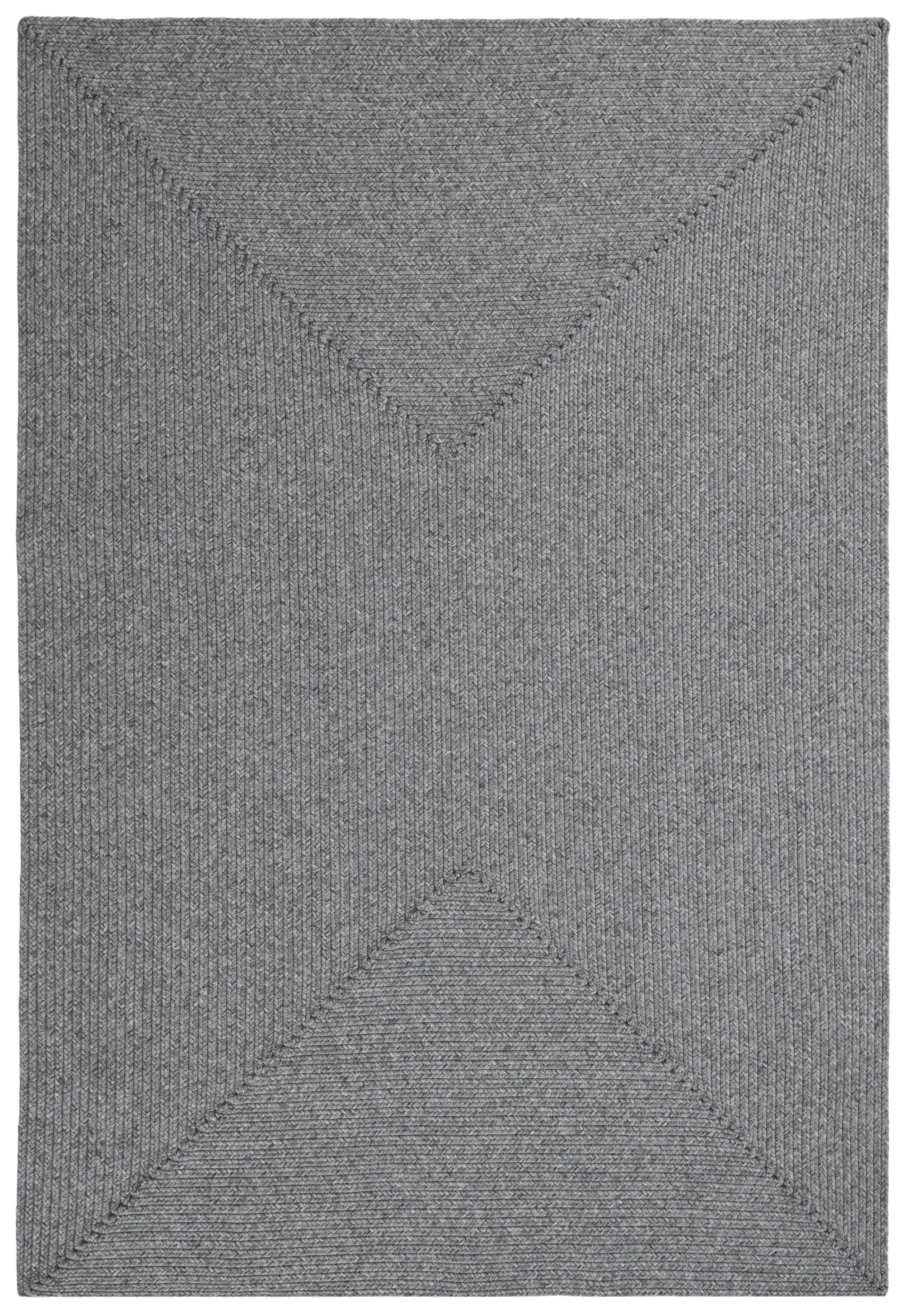 Outdoorteppich Trenzado Hellgrau ca. 160x230cm - Hellgrau, Basics, Kunststoff (160/230cm)