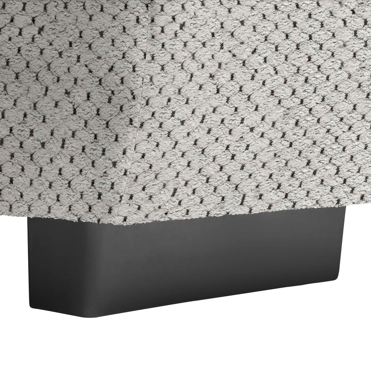 Wohnlandschaft Vivo Lavagrau - Lavagrau/Schwarz, MODERN, Kunststoff/Textil (317/63/179cm) - Premium Living