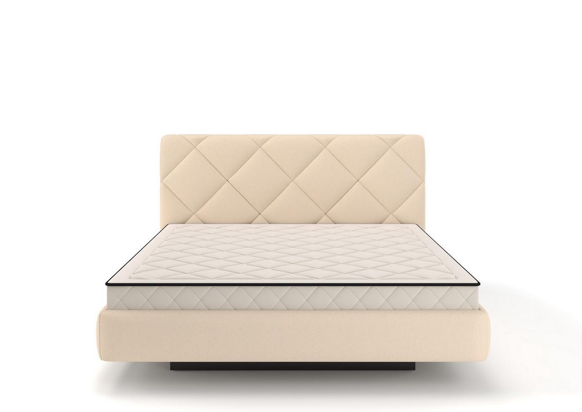 Kárpitozott Ágykeret Pedro - homokszínű, Modern, műanyag/faalapú anyag (180/200cm)