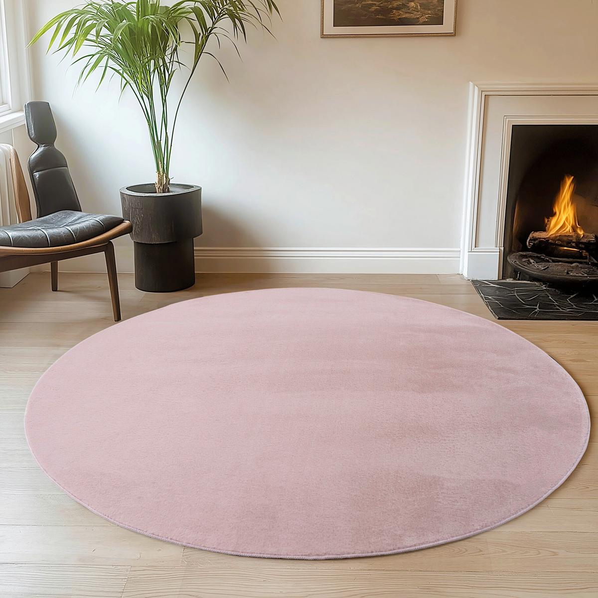 Tkana Preproga Joy, Roza, 80cm - roza, Design, tekstil (80cm)