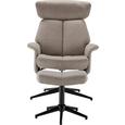 Relax-fotel Benni - Barna/Fekete, modern, Műanyag/Fém (76/97-109/76-107cm) - Modern Living