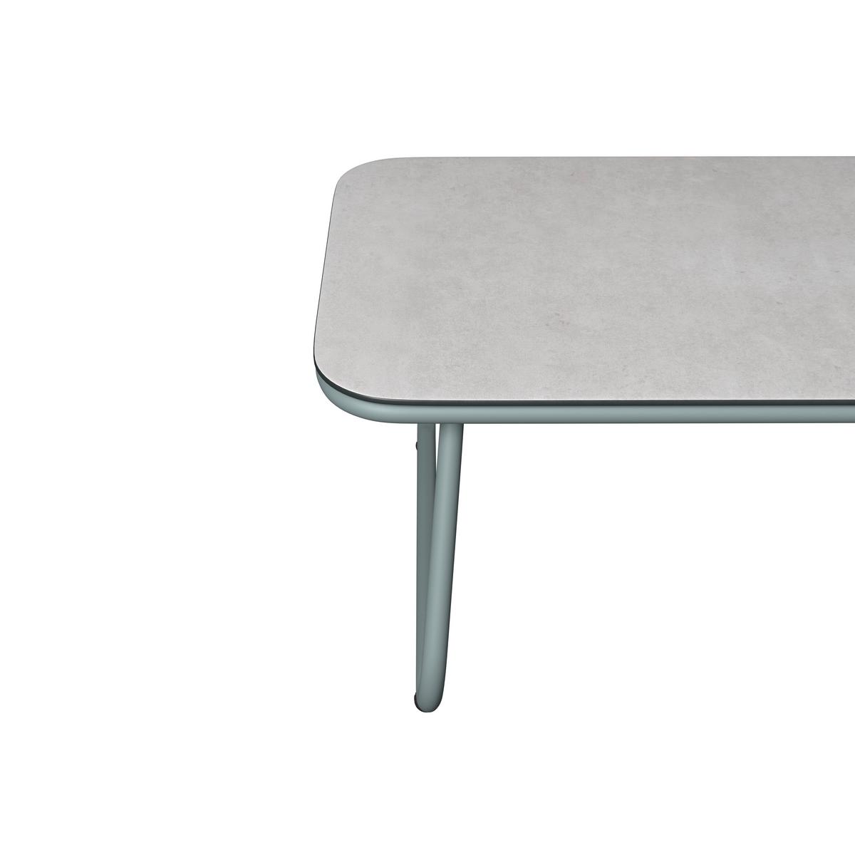 Gartenset Betty Grün/Beige 4-teilig - Beige/Grün, MODERN, Glas/Textil