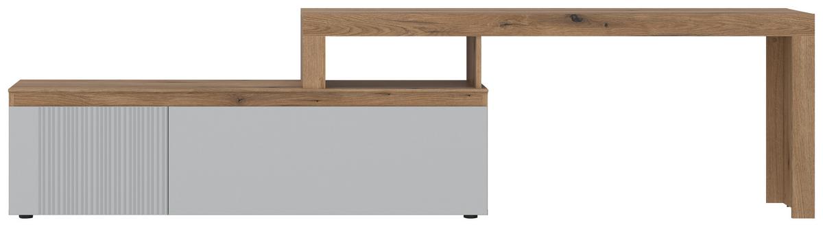 Tv Komoda Manilla - boje hrasta/svijetlo siva, Trend, drvni materijal (160-254/64,2/40cm) - Modern Living