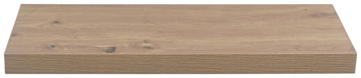 PÓŁKA ŚCIENNA SIMPLE - kolor dębowy, Basics, materiał drewnopochodny (60/3,8/23,5cm) - Boxxx