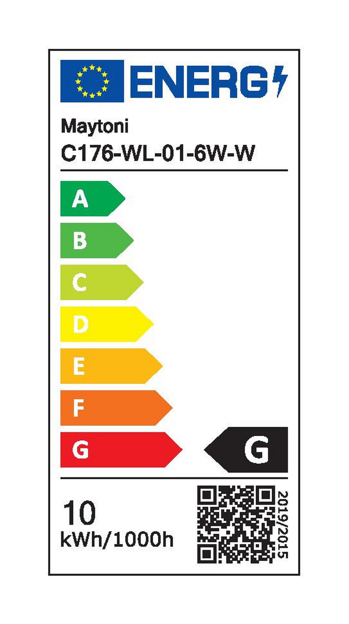WANDLEUCHTE IOS 176 - Weiss, Basics, Kunststoff/Metall (6,5/14/14cm) - MAYTONI