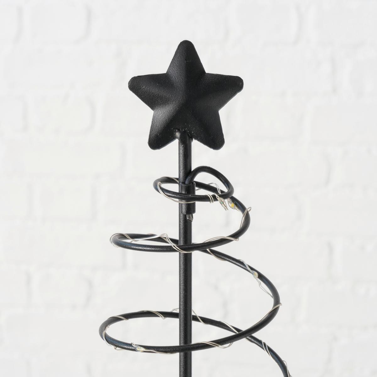 Dekobaum Saturn Schwarz - Schwarz, Basics, Metall (22/80cm) - Mömax