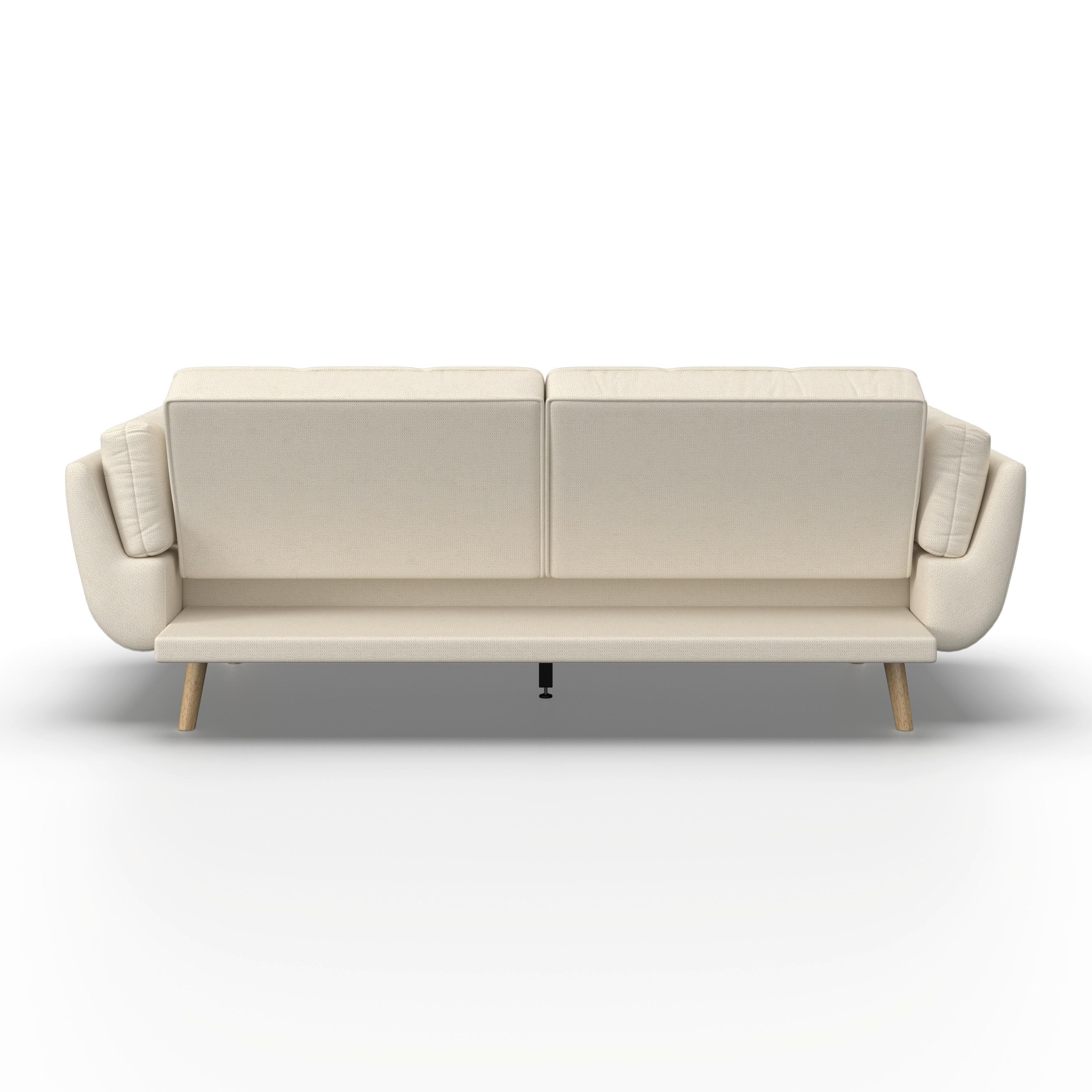 BÄDDSOFFA CORA - cremefärgad/naturfärgad, Modern, trä/textil (214/92/81cm) - Bessagi Home