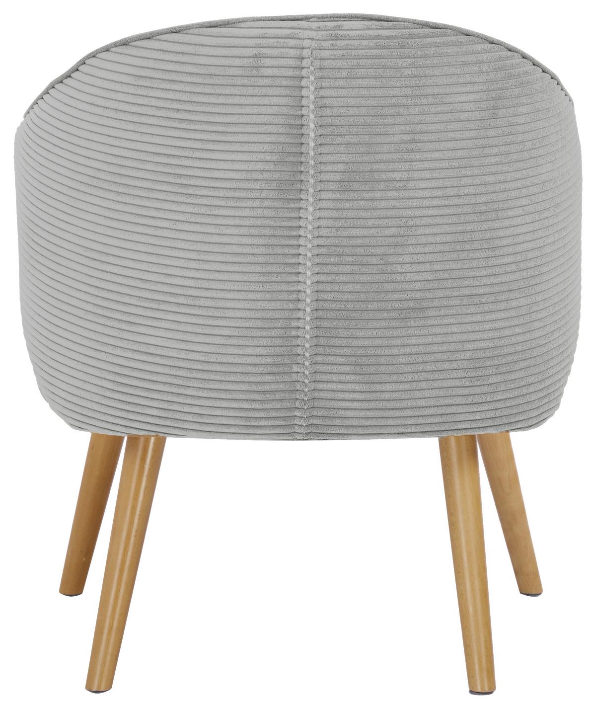 Fotelja Como - prirodne boje/svijetlo siva, Moderno, drvo/tekstil (70/81/69cm) - Mömax