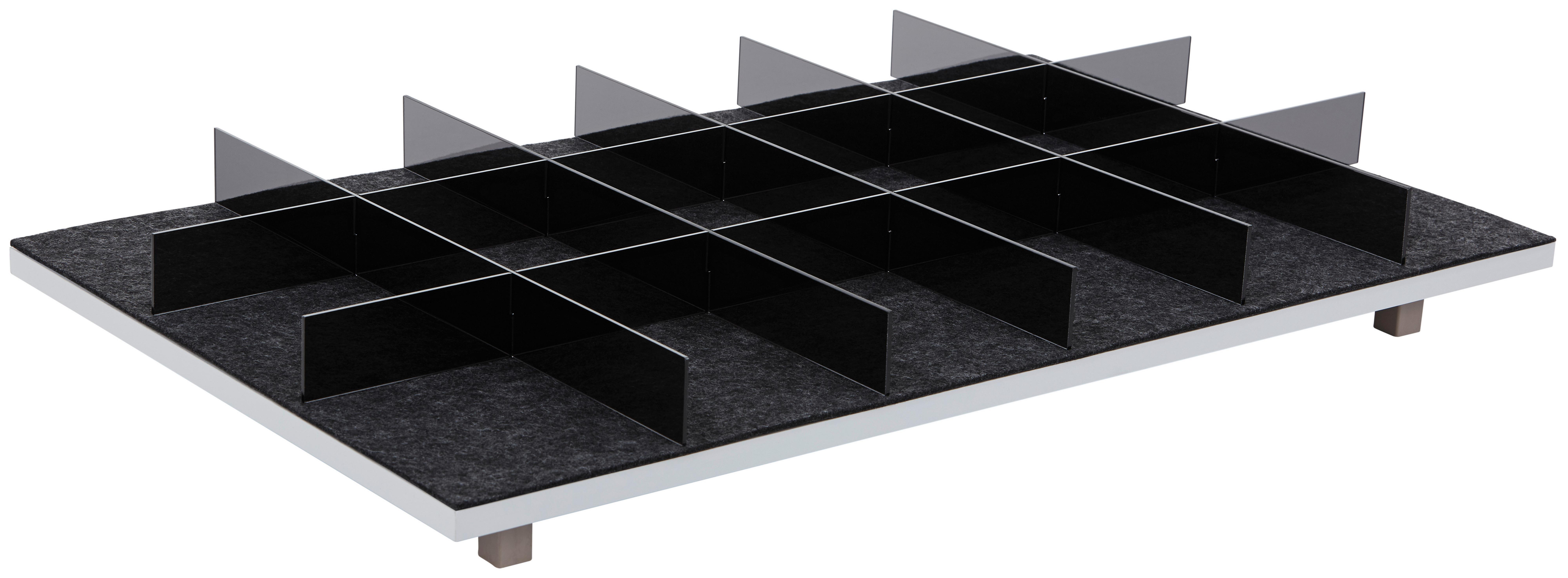 Schubkasteneinsatz "UNIT" aus Kunststoff in Anthrazit - Anthrazit, MODERN, Kunststoff (77,7/41/4,4cm) - Based