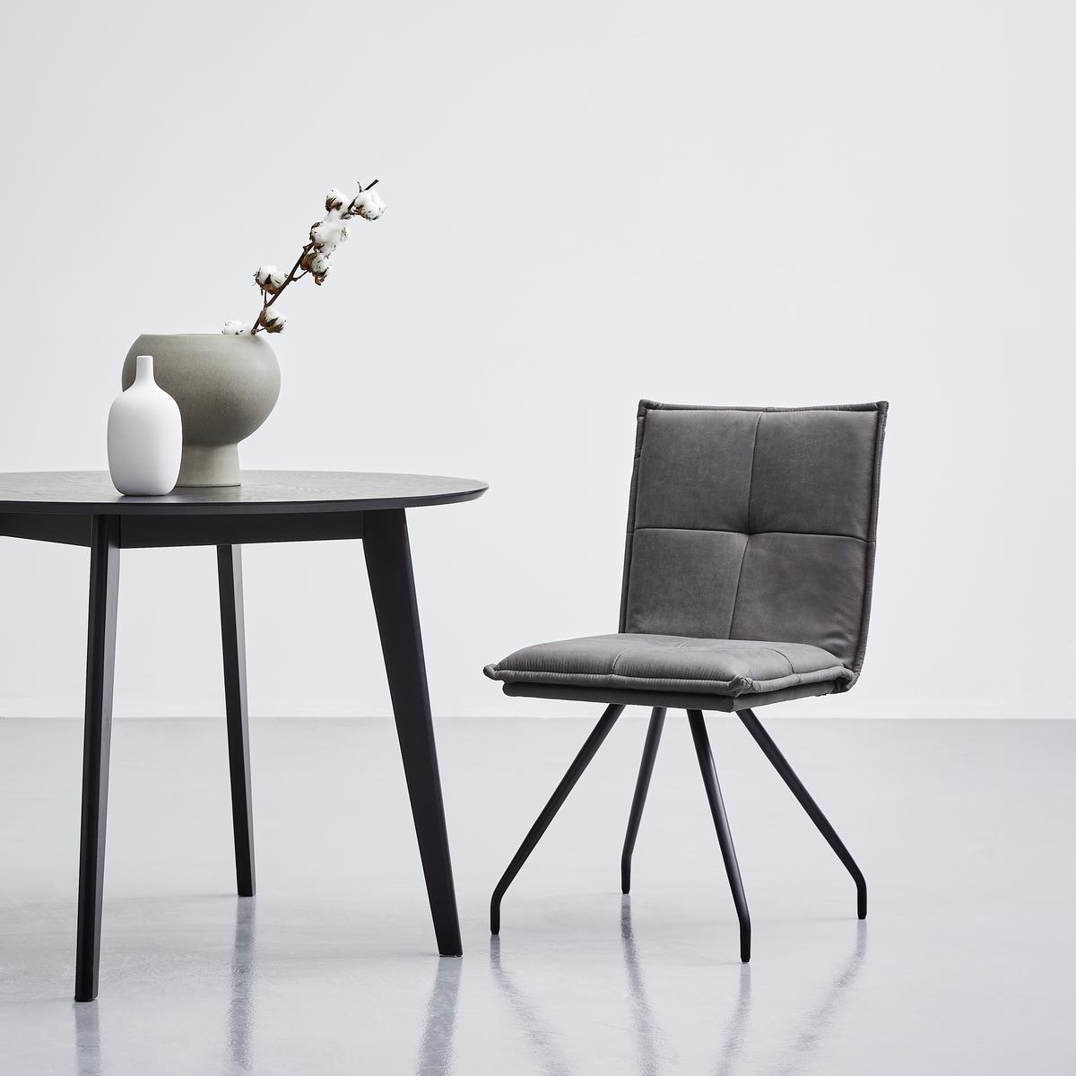 KRZESŁO LOLLY - czarny/szary, Modern, metal/tkanina (49/89/62cm) - MID.YOU