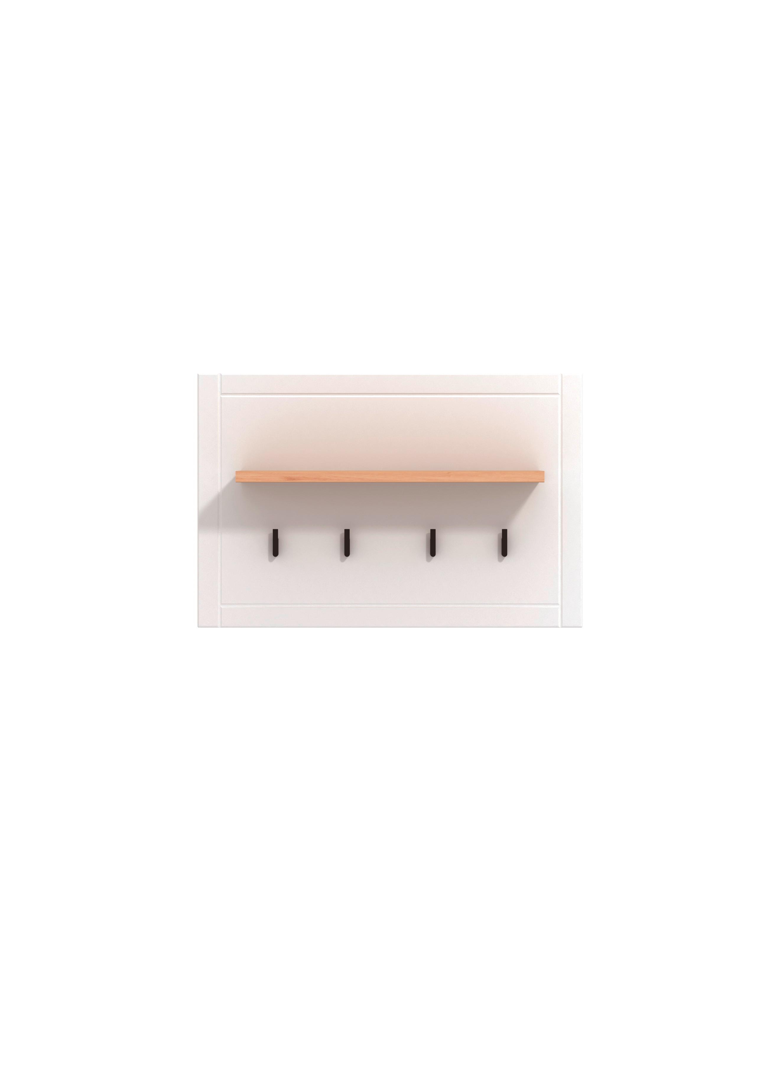 Előszobapanel Valencia - Artisan tölgy/fehér, Modern, faalapú anyag (86,5/57/19,5cm)