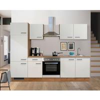 Küchenblock Avila Eichefarben/Magnolie - Eichefarben/Magnolie, MODERN, Holzwerkstoff/Metall (270cm) - FlexWell