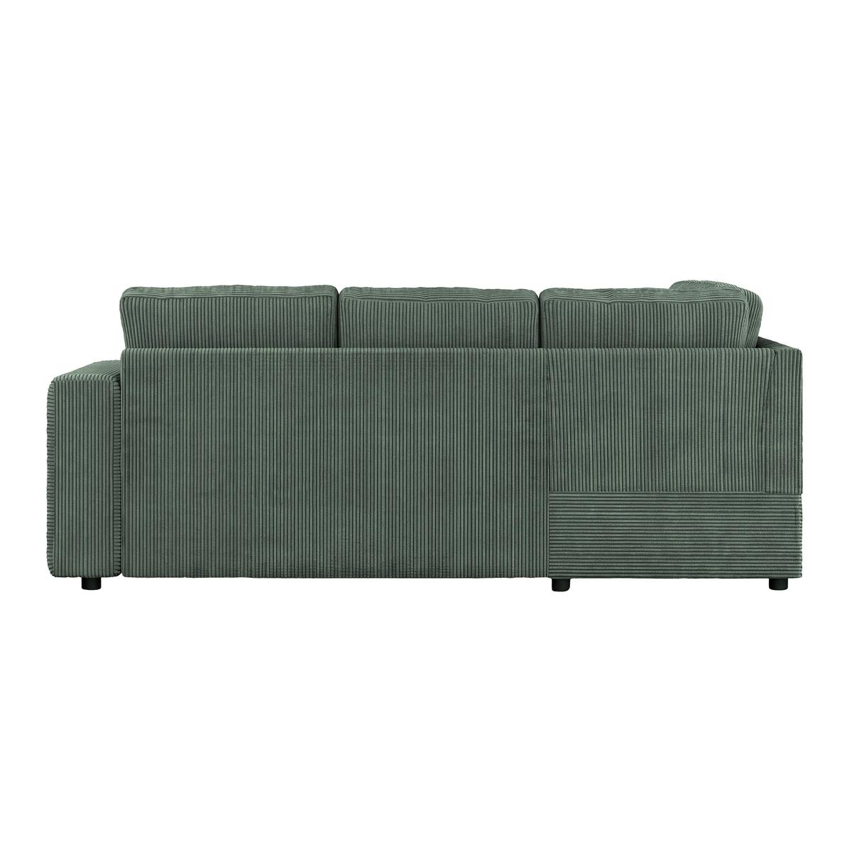 Kutna Garnitura Toulouse - zelena/crna, Trend, drvo/metal (206/224cm)