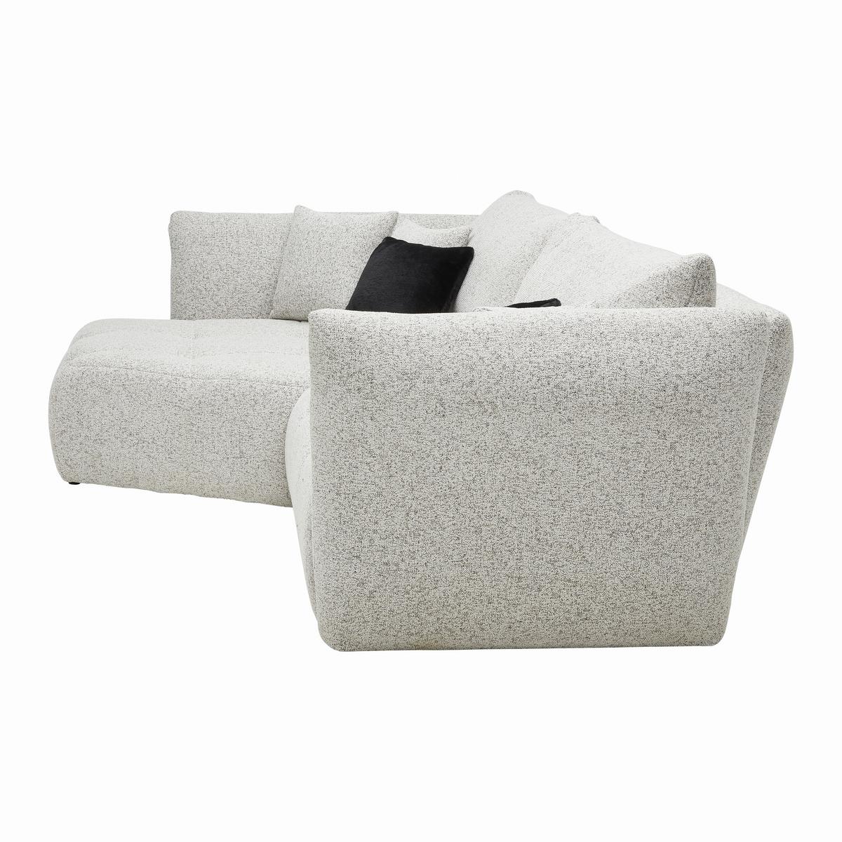 Wohnlandschaft Bonny Beige - Beige/Schwarz, MODERN, Textil (193/300cm) - Premium Living