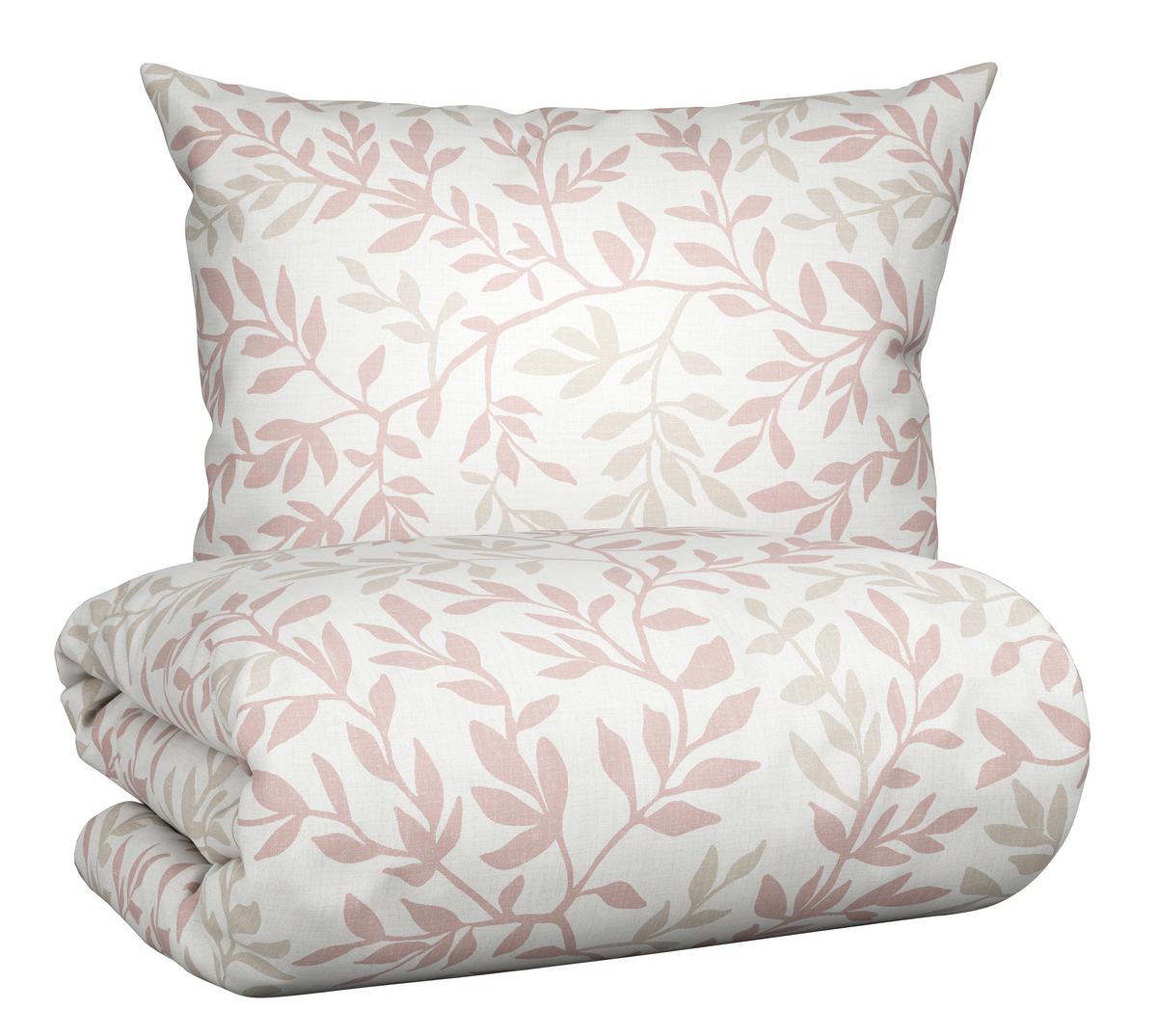 Ágyneműhuzat-garnitúra Siglinde - rózsaszín/szürke, Konventionell, textil (140/200cm) - Modern Living