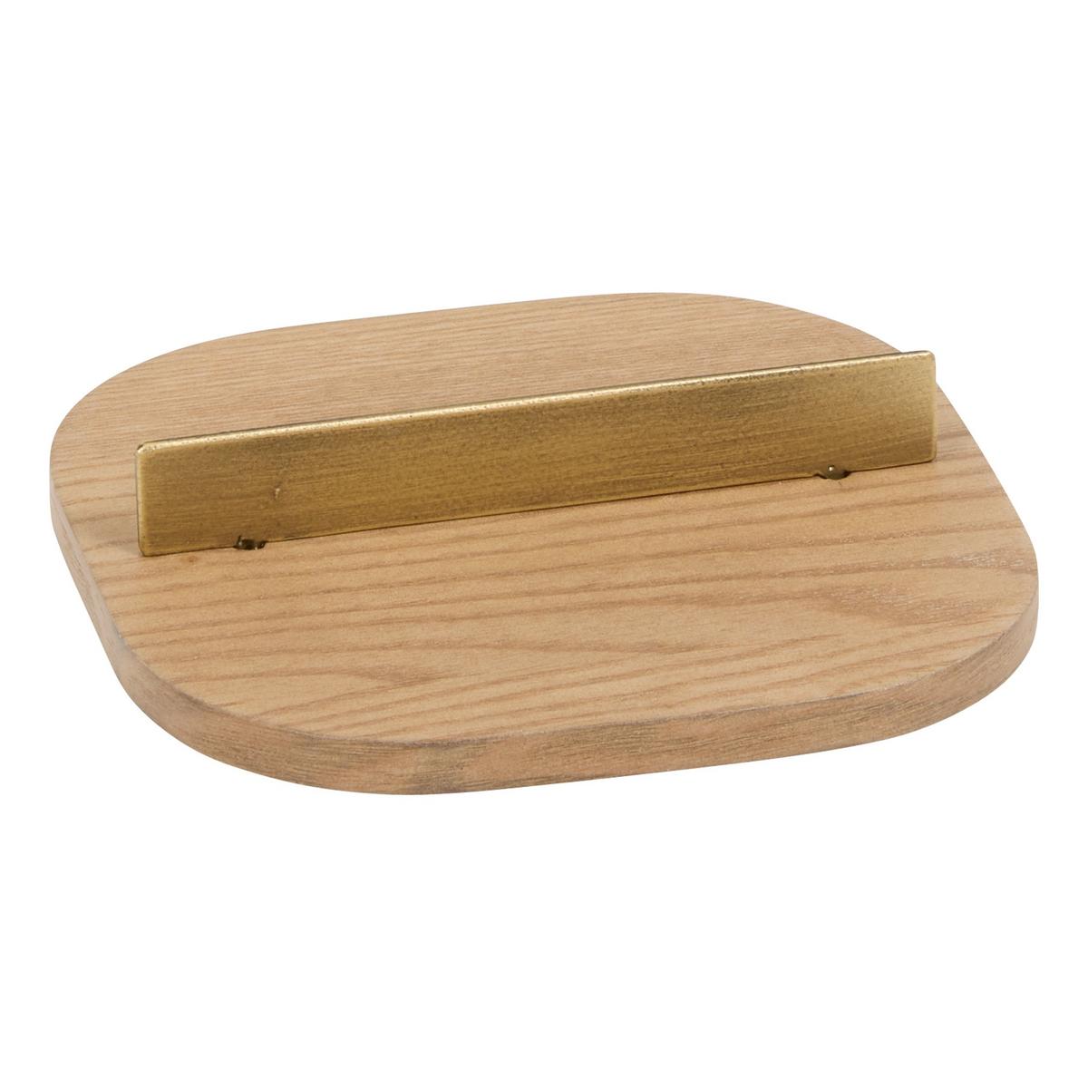 Cutie cu capac Travy S cca. 14x9 cm - maro/bej, Basics, material pe bază de lemn (14/14/9cm)