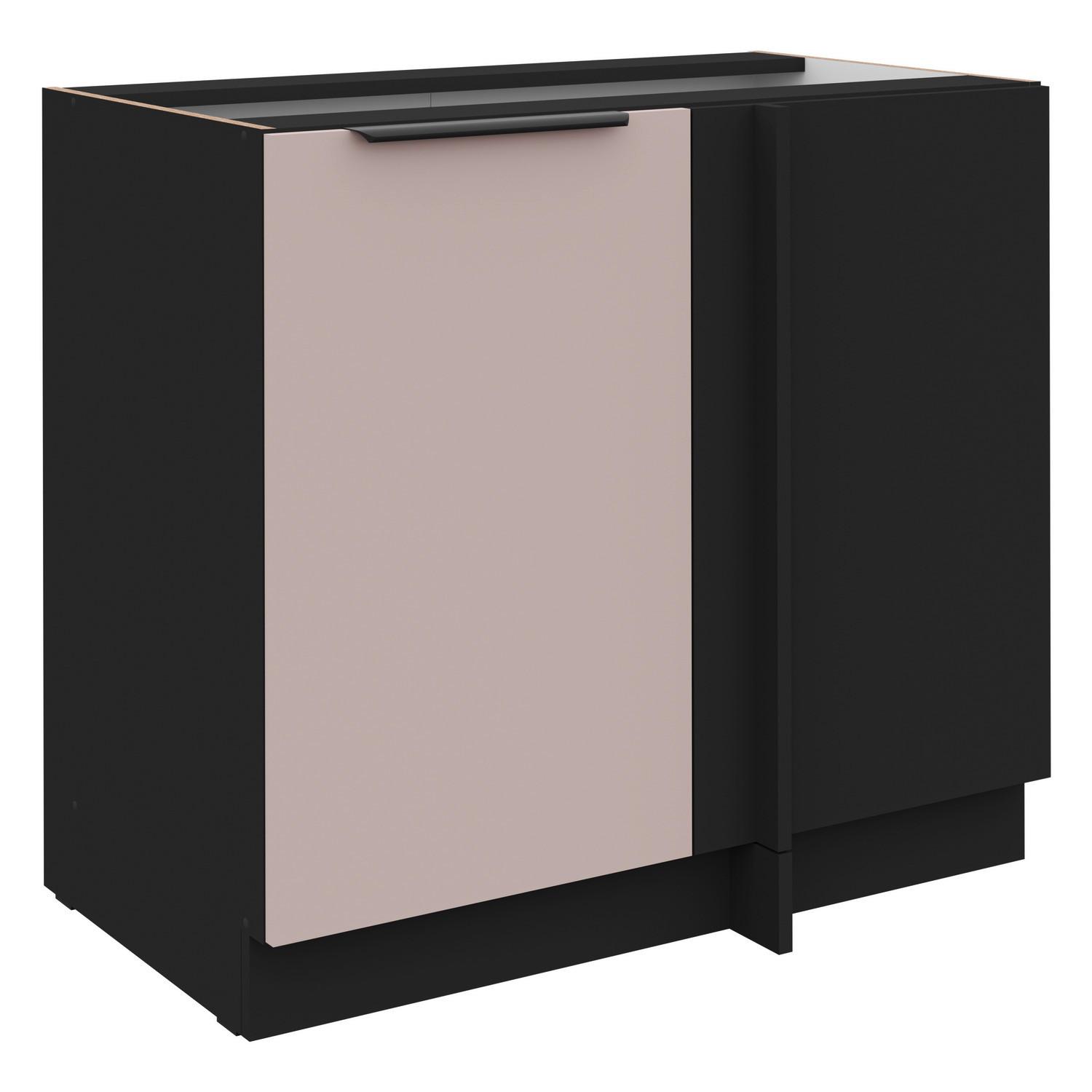 Kutna Baza 1 Vr./1 Polica Arona, Planirati Za 105 Cm - bež/crna, Moderno, drvni materijal/metal (90/105/82/52cm)