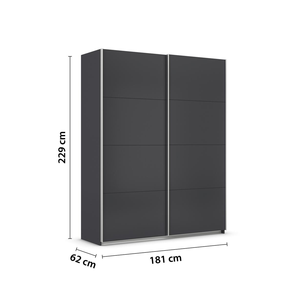 DULAP USI CULISANTE FELDKIRCH - antracit, Modern, material pe bază de lemn (181/229/62cm)