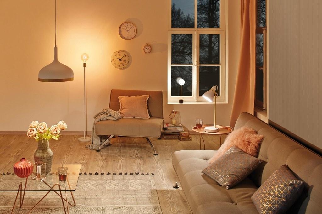 LED-Hängeleuchte max. 20 Watt - Goldfarben/Weiß, Design, Metall (15/110cm) - Paulmann