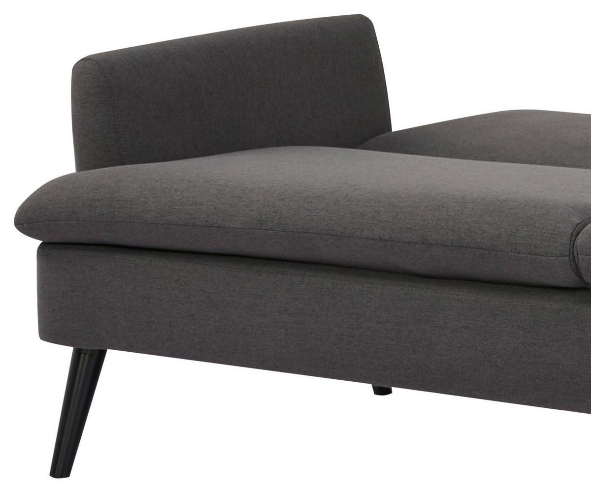 Zofa S Posteljno Funkcijo Mina, Temno Siva - siva/črna, Moderno, tekstil/les (110/180cm)
