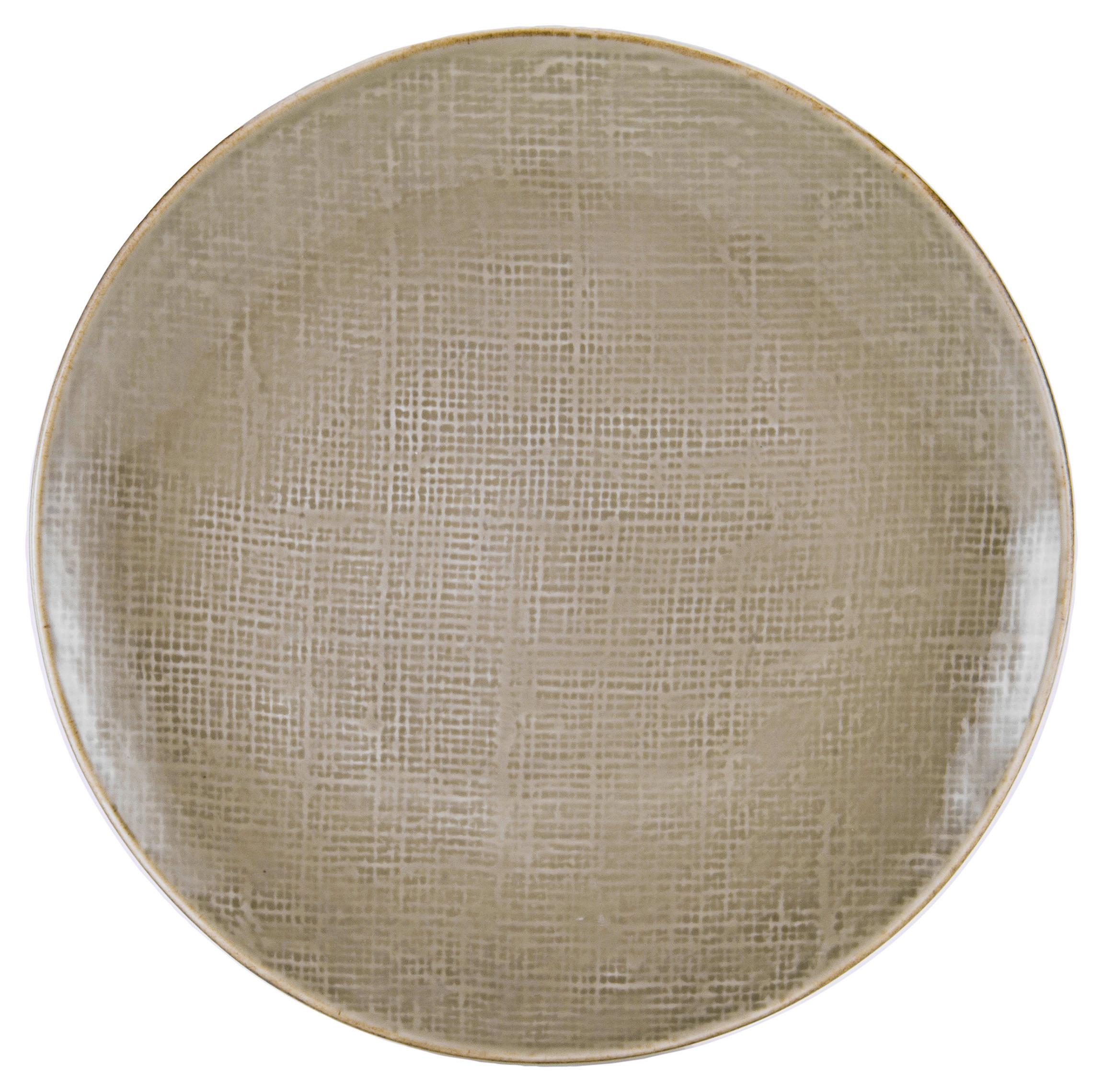 Desszertes Tányér Canvas - taupe, kerámia (22/22/2,5cm) - Premium Living