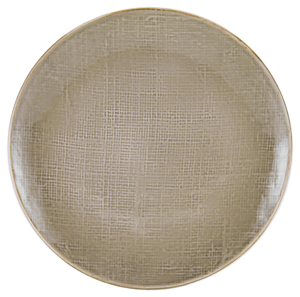 Desszertes Tányér Canvas - taupe, kerámia (22/22/2,5cm) - Premium Living