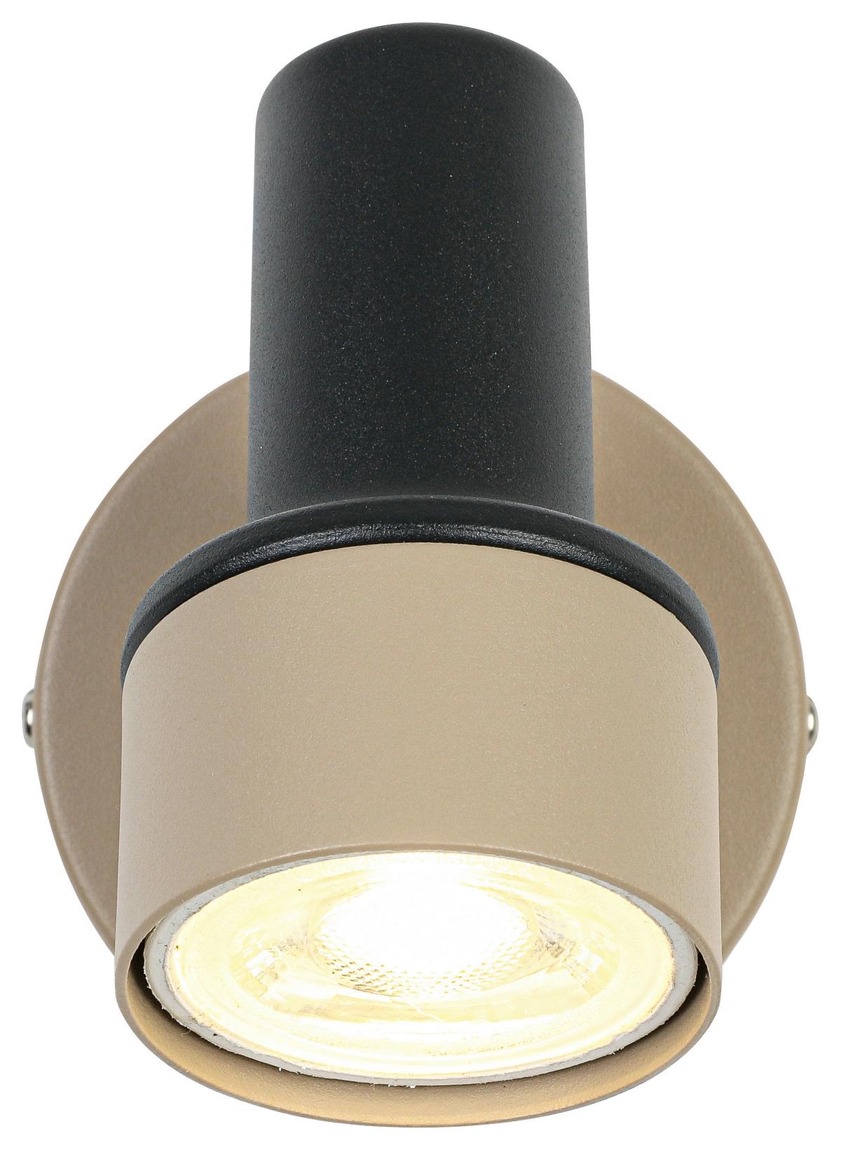 Reflektor Simba - črna/peščene barve, Romantika, kovina/umetna masa (10,8/8/9,7cm) - Mömax