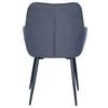 STOL MED ARMSTÖD ELENA -TOP- - grå/svart, Modern, metall/trä (57/85/60cm) - Mömax