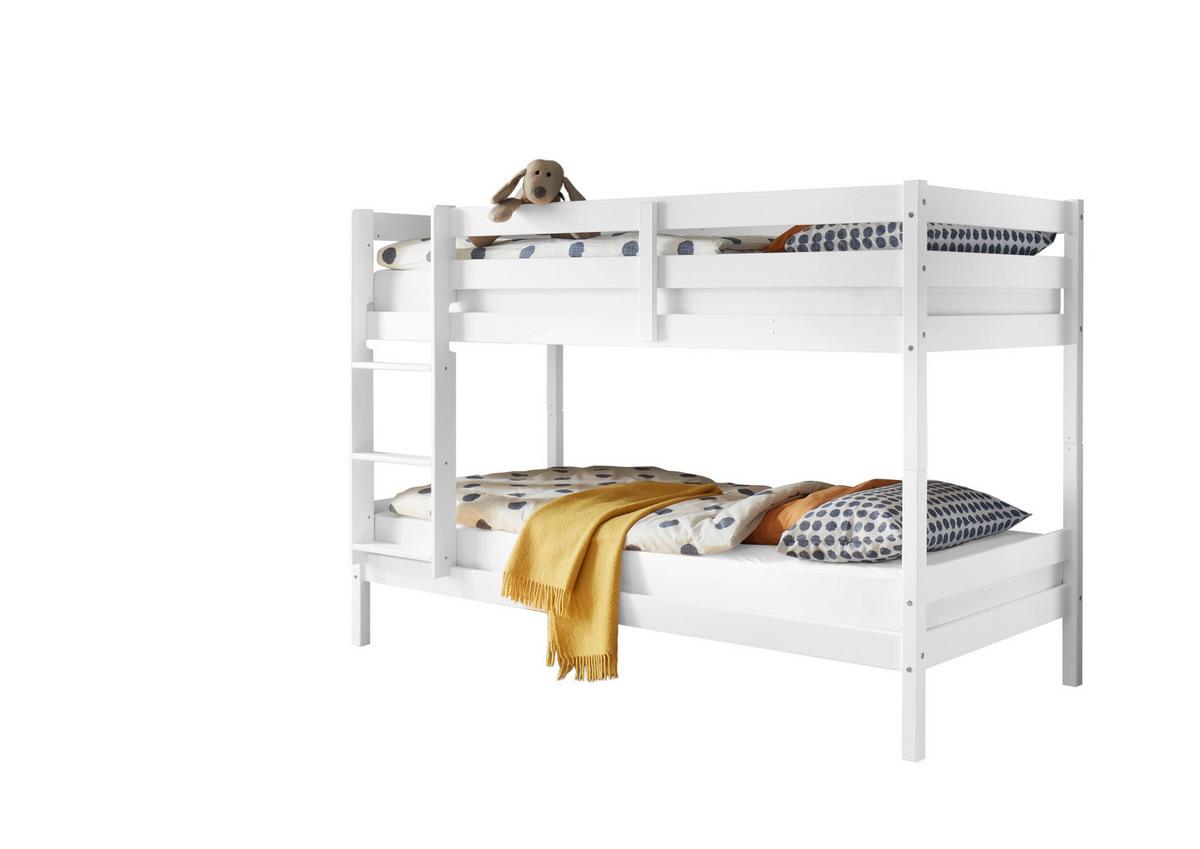 PAT SUPRAETAJAT CASPER - alb, Konventionell, lemn/material pe bază de lemn (90/200cm) - Modern Living