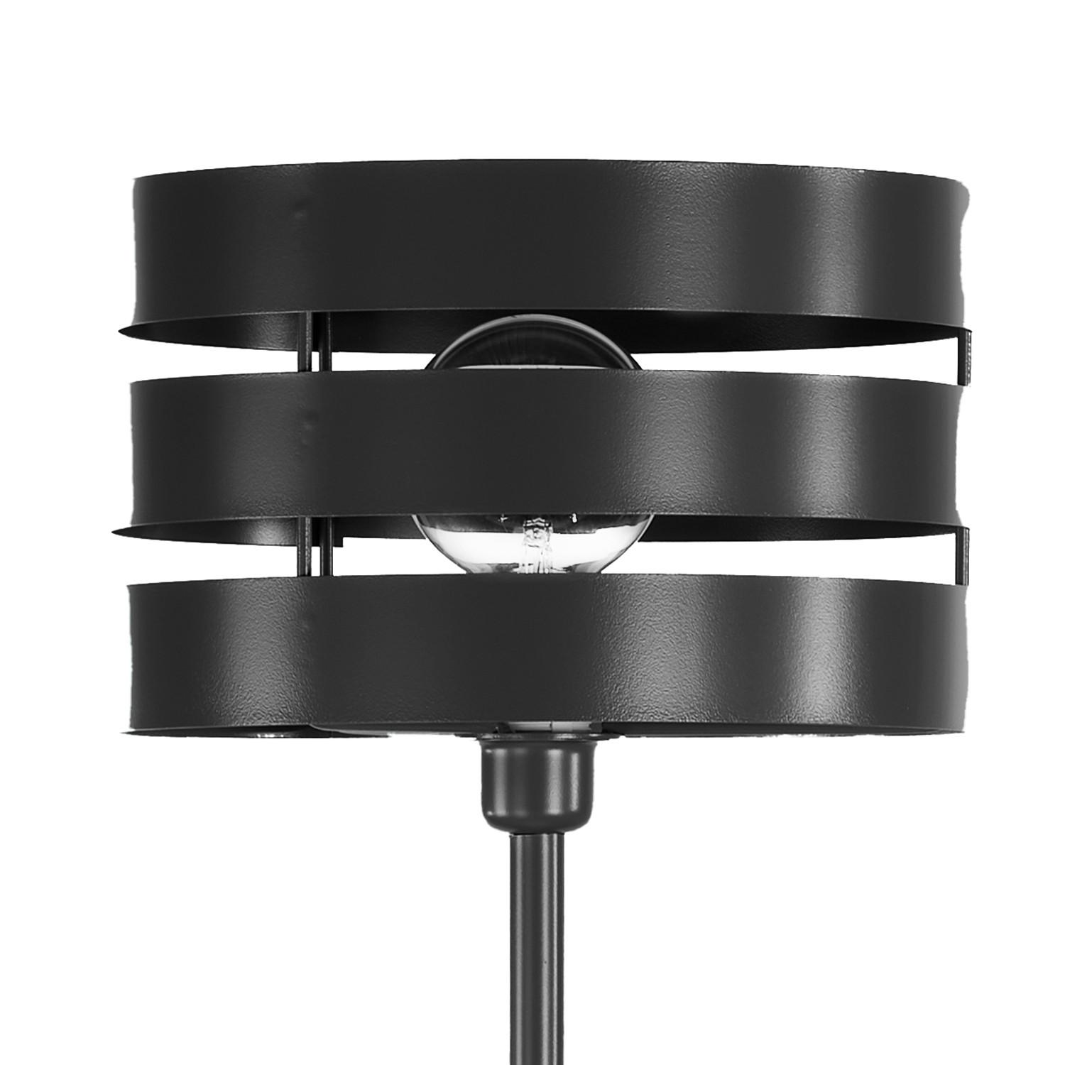 Stehleuchte Ulisse nera Schwarz max. 22 Watt - Schwarz, Design, Metall (30/170cm)