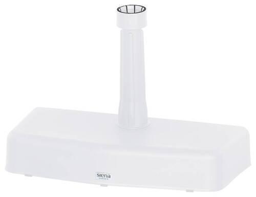 Schirmständer Kunststoff für DM 1,9-3,6cm - Weiß, KONVENTIONELL, Kunststoff/Stein (50/9/25cm) - Siena Garden