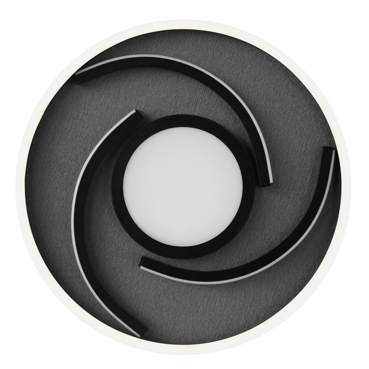 LAMPA SUFITOWA LED G81197/76 HARDY - czarny, Design, tworzywo sztuczne/metal (35/4,8cm) - Brilliant