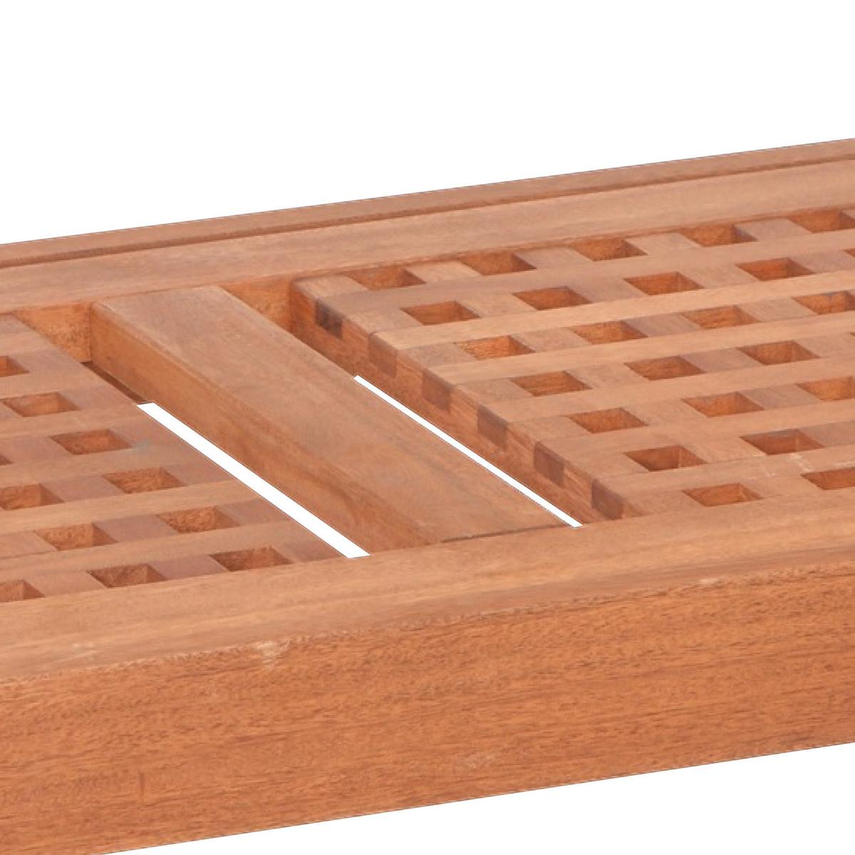 Gartenbank Lima aus Eukalyptus Natur - Naturfarben, Basics, Holz (108/90/58cm) - Gardenson