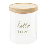 Dekoglas Lotte Klar Ø ca. 11cm - Klar, ROMANTIK / LANDHAUS, Glas/Holz (11/12,5cm) - Mömax