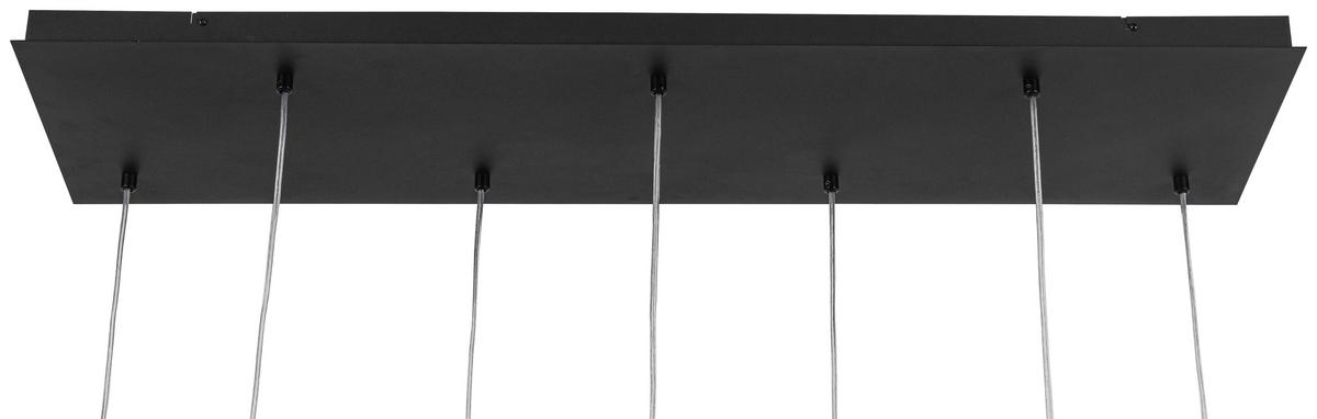 LAMPA WISZĄCA VICTORIA - czarny/kolor chromowy, Trend, tworzywo sztuczne/metal (110/31/120cm) - Novel