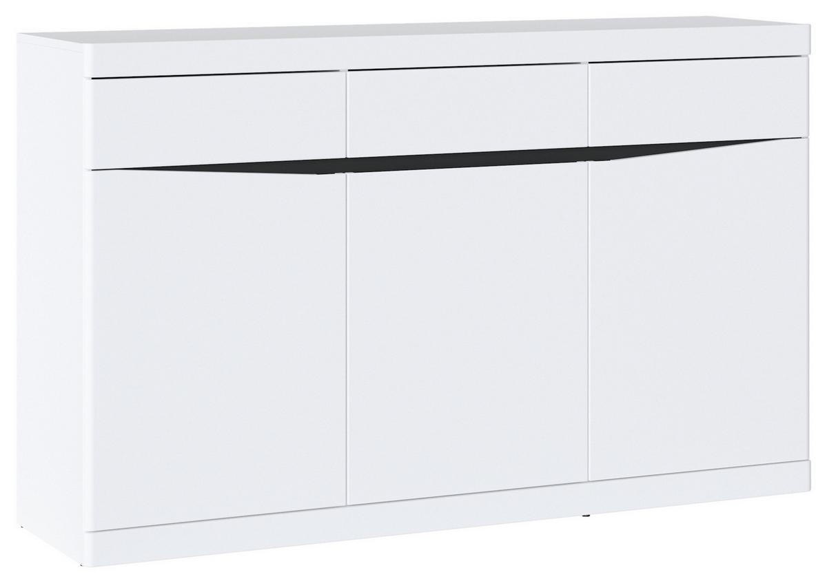 Comodă TURINO NEO - alb/grafit, Trend, material pe bază de lemn (150/92,1/39,9cm) - Modern Living